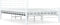 vidaXL - Bedframe - metaal - wit - 120x200 - cm