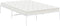 vidaXL - Bedframe - metaal - wit - 120x200 - cm