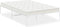 vidaXL - Bedframe - metaal - wit - 120x200 - cm
