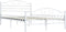 vidaXL - Bedframe - metaal - wit - 120x200 - cm