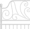 vidaXL - Bedframe - metaal - wit - 120x200 - cm