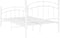vidaXL - Bedframe - metaal - wit - 120x200 - cm