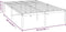 vidaXL - Bedframe - metaal - wit - 120x200 - cm