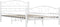 vidaXL - Bedframe - metaal - wit - 120x200 - cm