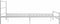 vidaXL - Bedframe - metaal - wit - 120x200 - cm