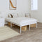 vidaXL - Bedframe - metaal - wit - 120x200 - cm