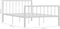 vidaXL - Bedframe - metaal - wit - 120x200 - cm
