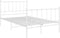 vidaXL - Bedframe - metaal - wit - 120x200 - cm