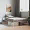 vidaXL - Bedframe - metaal - wit - 120x200 - cm
