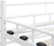 vidaXL - Bedframe - metaal - wit - 120x200 - cm