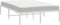 vidaXL - Bedframe - metaal - wit - 120x200 - cm