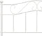 vidaXL - Bedframe - metaal - wit - 120x200 - cm