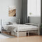 vidaXL - Bedframe - metaal - wit - 120x200 - cm