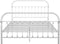 vidaXL - Bedframe - metaal - wit - 120x200 - cm