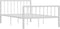 vidaXL - Bedframe - metaal - wit - 120x200 - cm