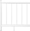 vidaXL - Bedframe - metaal - wit - 120x200 - cm