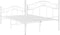vidaXL - Bedframe - metaal - wit - 120x200 - cm