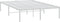 vidaXL - Bedframe - metaal - wit - 120x200 - cm