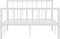 vidaXL - Bedframe - metaal - wit - 120x200 - cm