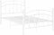 vidaXL - Bedframe - metaal - wit - 120x200 - cm