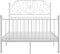 vidaXL - Bedframe - metaal - wit - 120x200 - cm