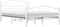 vidaXL - Bedframe - metaal - wit - 120x200 - cm