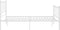 vidaXL - Bedframe - metaal - wit - 120x200 - cm