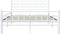 vidaXL - Bedframe - metaal - wit - 120x200 - cm