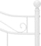 vidaXL - Bedframe - metaal - wit - 120x200 - cm