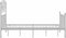 vidaXL - Bedframe - metaal - wit - 120x200 - cm