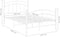 vidaXL - Bedframe - metaal - wit - 120x200 - cm
