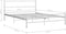 vidaXL - Bedframe - metaal - wit - 120x200 - cm