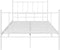 vidaXL - Bedframe - metaal - wit - 120x200 - cm