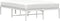 vidaXL - Bedframe - metaal - wit - 120x200 - cm