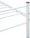 vidaXL - Bedframe - metaal - wit - 120x200 - cm