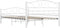 vidaXL - Bedframe - metaal - wit - 120x200 - cm