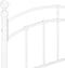 vidaXL - Bedframe - metaal - wit - 120x200 - cm