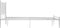 vidaXL - Bedframe - metaal - wit - 120x200 - cm