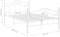 vidaXL - Bedframe - metaal - wit - 120x200 - cm