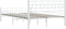 vidaXL - Bedframe - metaal - wit - 120x200 - cm