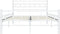 vidaXL - Bedframe - metaal - wit - 120x200 - cm