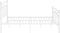 vidaXL - Bedframe - metaal - wit - 120x200 - cm