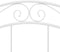 vidaXL - Bedframe - metaal - wit - 120x200 - cm