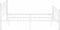 vidaXL - Bedframe - metaal - wit - 120x200 - cm