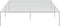 vidaXL - Bedframe - metaal - wit - 120x200 - cm