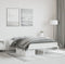 vidaXL - Bedframe - metaal - wit - 135x190 - cm