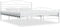 vidaXL - Bedframe - metaal - wit - 140x200 - cm