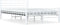 vidaXL - Bedframe - metaal - wit - 140x200 - cm