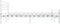 vidaXL - Bedframe - metaal - wit - 140x200 - cm