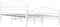 vidaXL - Bedframe - metaal - wit - 140x200 - cm